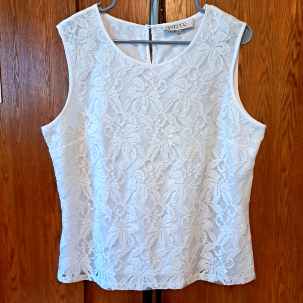 EUC Lace Sleeveless Top, Size XLP